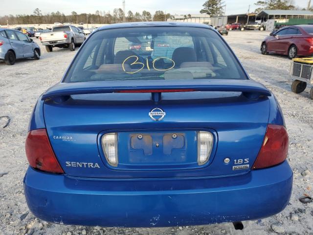 3N1CB51D06L529341 - 2006 NISSAN SENTRA 1.8 BLUE photo 6