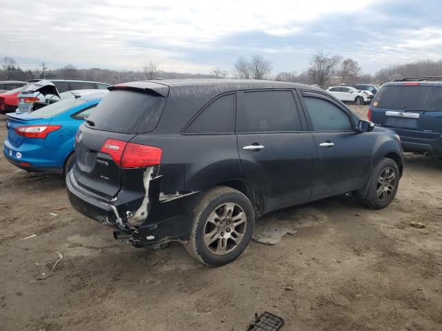 2HNYD283X8H512416 - 2008 ACURA MDX TECHNOLOGY BLACK photo 3