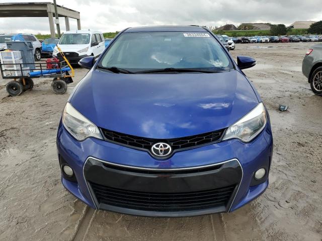 2T1BURHE5FC250270 - 2015 TOYOTA COROLLA L BLUE photo 5