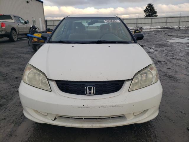 1HGEM21175L063682 - 2005 HONDA CIVIC DX VP WHITE photo 5