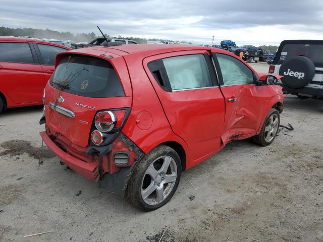 1G1JE6SB9F4204345 - 2015 CHEVROLET SONIC LTZ RED photo 3