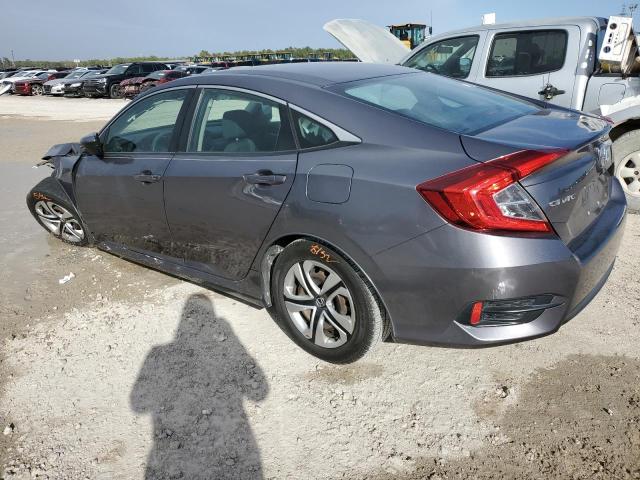 19XFC2F5XHE016001 - 2017 HONDA CIVIC LX GRAY photo 2