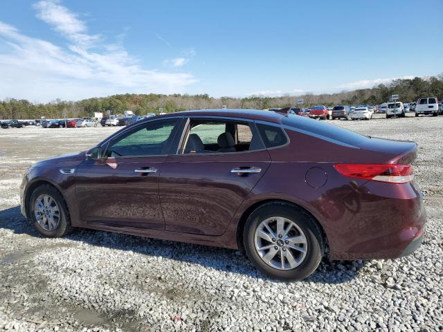 5XXGT4L36GG031832 - 2016 KIA OPTIMA LX BURGUNDY photo 2