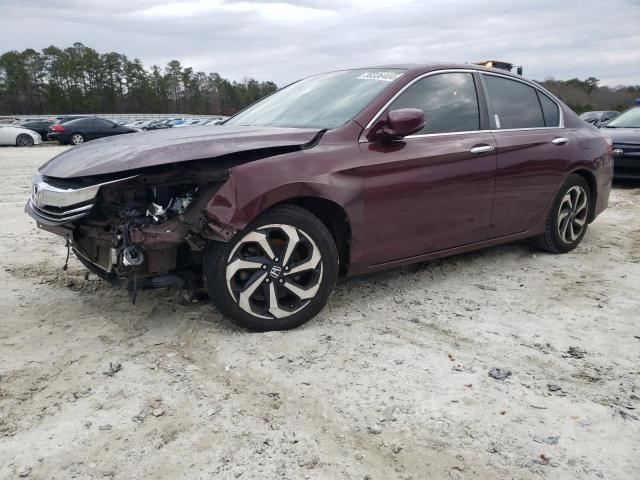 1HGCR2F86HA055281 - 2017 HONDA ACCORD EXL BURGUNDY photo 1