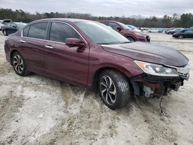 1HGCR2F86HA055281 - 2017 HONDA ACCORD EXL BURGUNDY photo 4