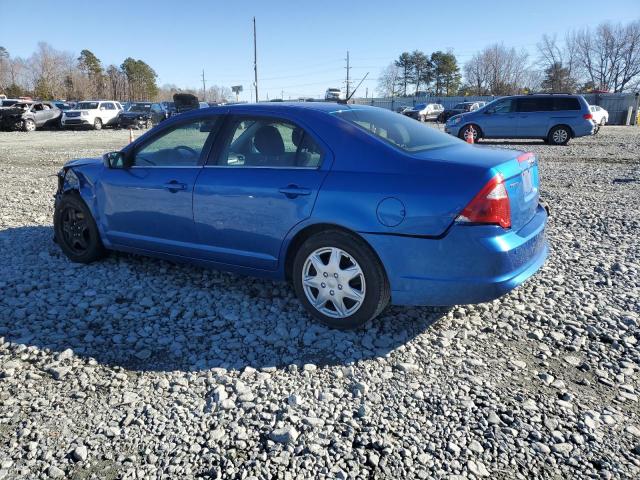 3FAHP0HA4BR214431 - 2011 FORD FUSION SE BLUE photo 2