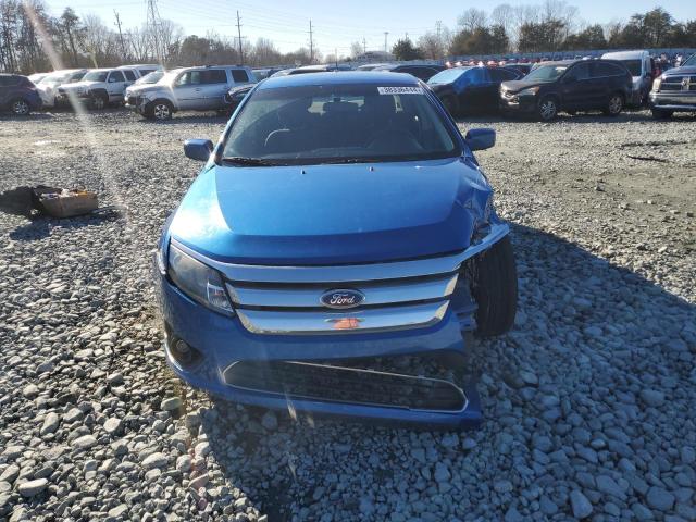 3FAHP0HA4BR214431 - 2011 FORD FUSION SE BLUE photo 5