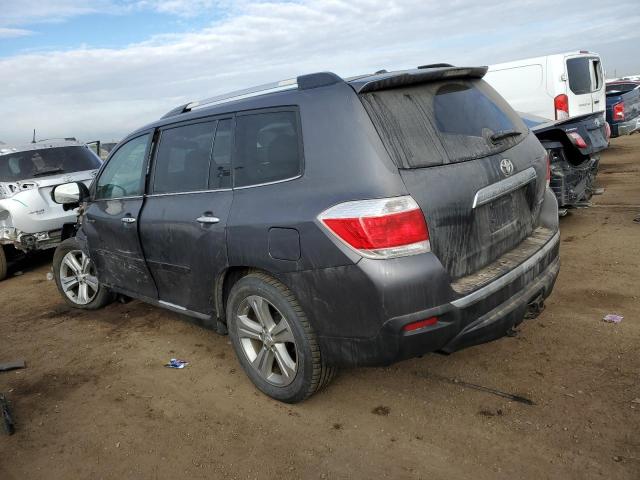 5TDDK3EH4DS209188 - 2013 TOYOTA HIGHLANDER LIMITED GRAY photo 2