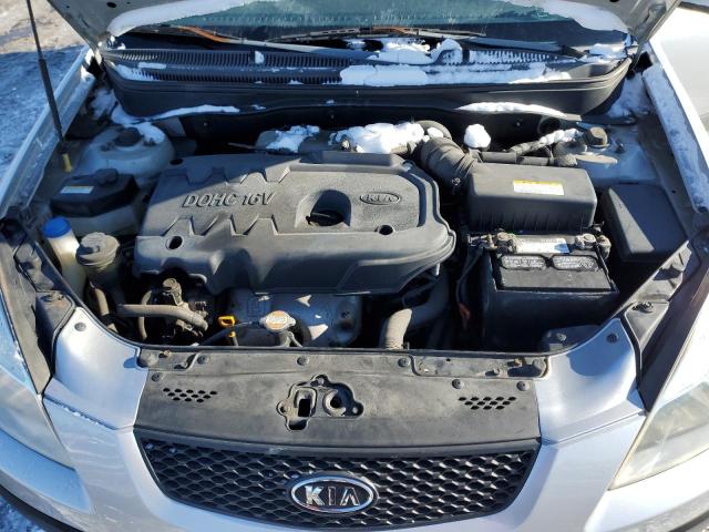 KNADE123276261327 - 2007 KIA RIO BASE SILVER photo 11