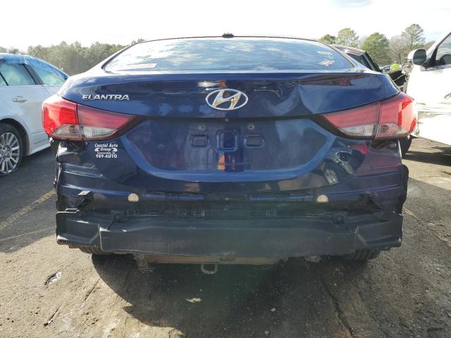 5NPDH4AE0EH511908 - 2014 HYUNDAI ELANTRA SE BLUE photo 6