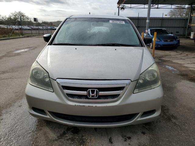 5FNRL38265B093878 - 2005 HONDA ODYSSEY LX SILVER photo 5