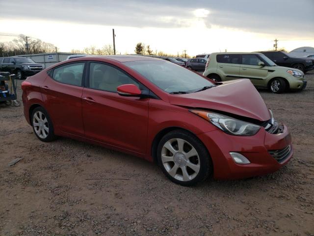 KMHDH4AE5CU290062 - 2012 HYUNDAI ELANTRA GLS MAROON photo 4