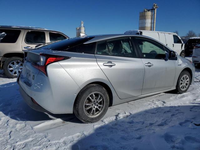 JTDKARFU2K3090032 - 2019 TOYOTA PRIUS SILVER photo 3