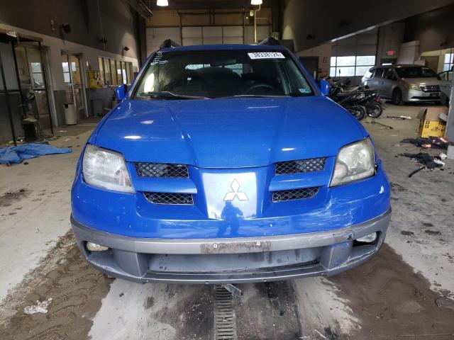 JA4LZ41G13U093995 - 2003 MITSUBISHI OUTLANDER XLS BLUE photo 5