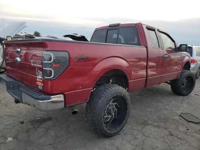 1FTFX1ET3DFD88407 - 2013 FORD F150 SUPER CAB RED photo 3