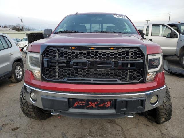 1FTFX1ET3DFD88407 - 2013 FORD F150 SUPER CAB RED photo 5