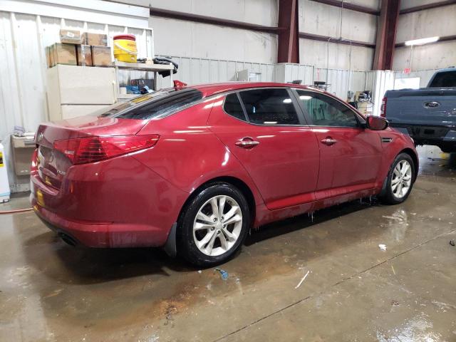 5XXGN4A70DG213683 - 2013 KIA OPTIMA EX RED photo 3