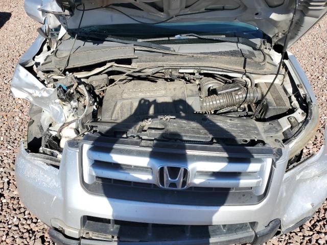 2HKYF18507H517707 - 2007 HONDA PILOT EXL SILVER photo 11