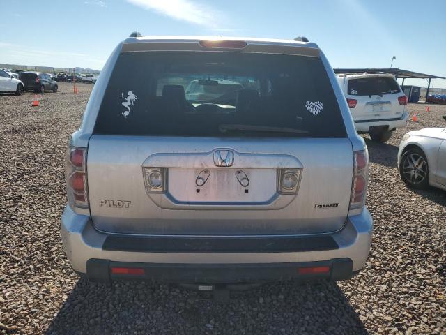 2HKYF18507H517707 - 2007 HONDA PILOT EXL SILVER photo 6