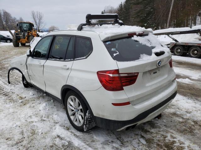 5UXWX9C57F0D56022 - 2015 BMW X3 XDRIVE28I WHITE photo 2