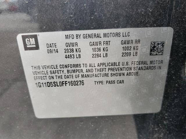 1G11D5SL0FF160276 - 2015 CHEVROLET MALIBU 2LT CHARCOAL photo 12