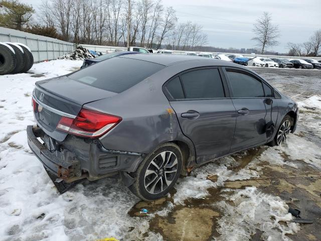 19XFB2F86EE236907 - 2014 HONDA CIVIC EX GRAY photo 3