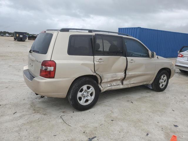 JTEGD21A160145073 - 2006 TOYOTA HIGHLANDER TAN photo 3