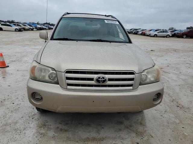 JTEGD21A160145073 - 2006 TOYOTA HIGHLANDER TAN photo 5