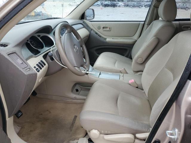 JTEGD21A160145073 - 2006 TOYOTA HIGHLANDER TAN photo 7