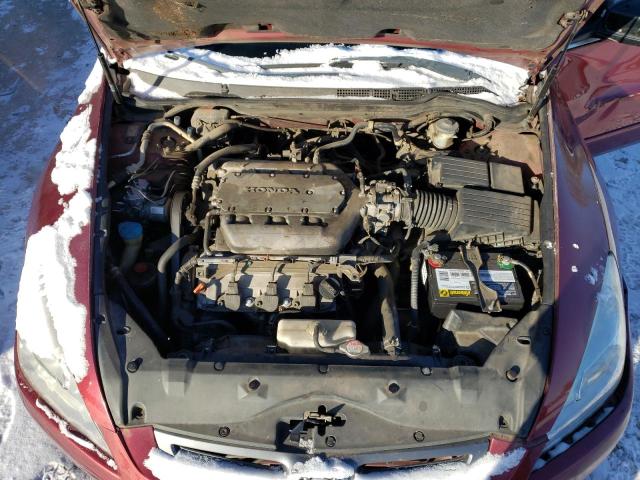 1HGCM66584A010848 - 2004 HONDA ACCORD EX RED photo 11