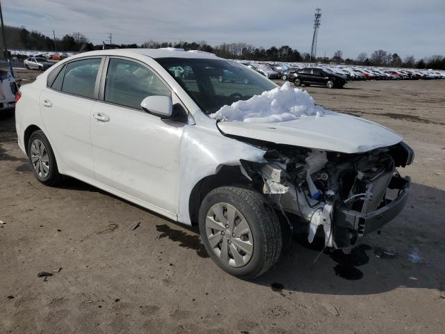 3KPA24AD8LE338698 - 2020 KIA RIO LX WHITE photo 4