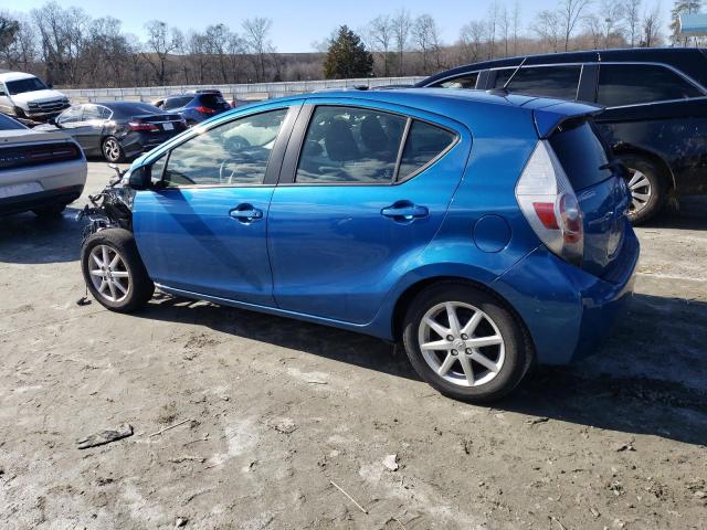 JTDKDTB36E1561794 - 2014 TOYOTA PRIUS C BLUE photo 2