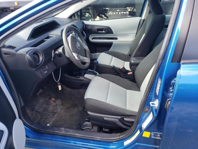 JTDKDTB36E1561794 - 2014 TOYOTA PRIUS C BLUE photo 7