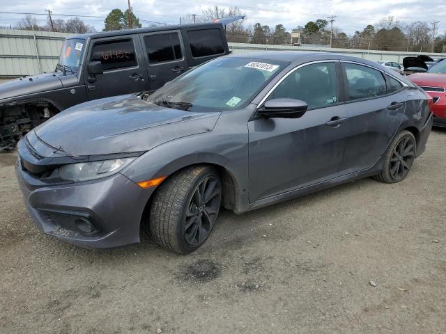 2HGFC2F87KH591566 - 2019 HONDA CIVIC SPORT GRAY photo 1