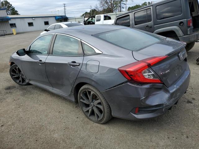 2HGFC2F87KH591566 - 2019 HONDA CIVIC SPORT Մոխրագույն լուսանկար 2