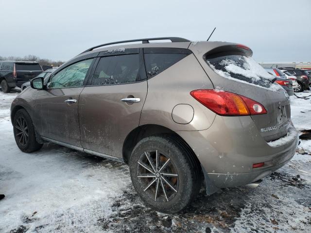 JN8AZ18W59W145297 - 2009 NISSAN MURANO S TAN photo 2