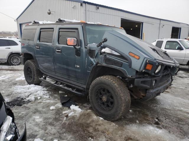 5GRGN23U15H133075 - 2005 HUMMER H2 BLUE photo 4