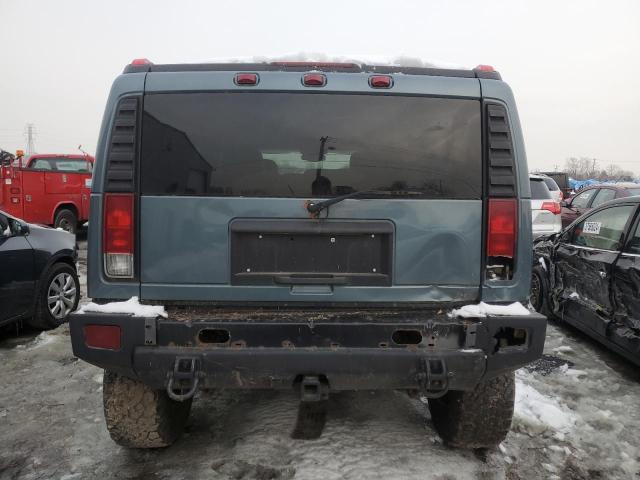 5GRGN23U15H133075 - 2005 HUMMER H2 BLUE photo 6