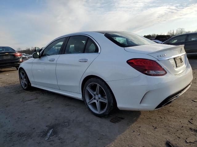 55SWF4KB5GU146676 - 2016 MERCEDES-BENZ C 300 4MATIC WHITE photo 2