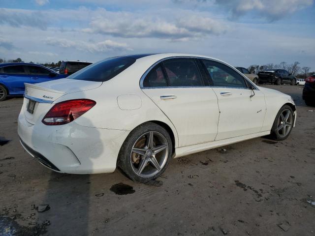 55SWF4KB5GU146676 - 2016 MERCEDES-BENZ C 300 4MATIC WHITE photo 3