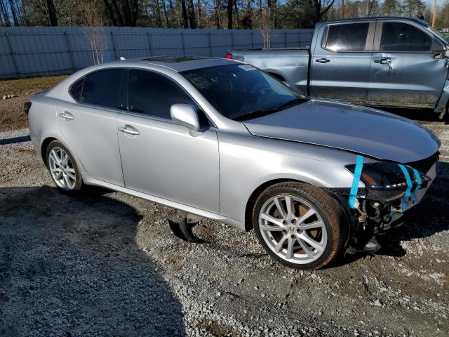 JTHBK262872057177 - 2007 LEXUS IS 250 SILVER photo 4