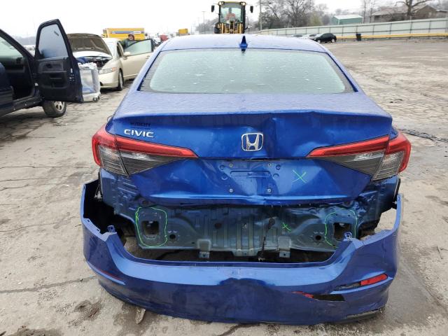 2HGFE2F22NH524447 - 2022 HONDA CIVIC LX BLUE photo 6