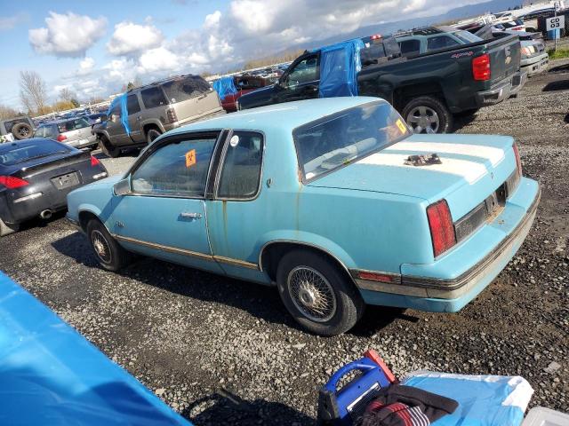 1G3NF27U5FC030322 - 1985 OLDSMOBILE CALAIS BLUE photo 2