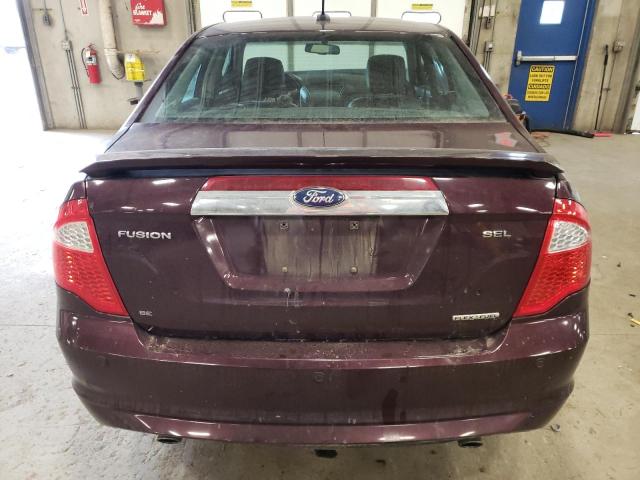 3FAHP0JG4BR178688 - 2011 FORD FUSION SEL MAROON photo 6