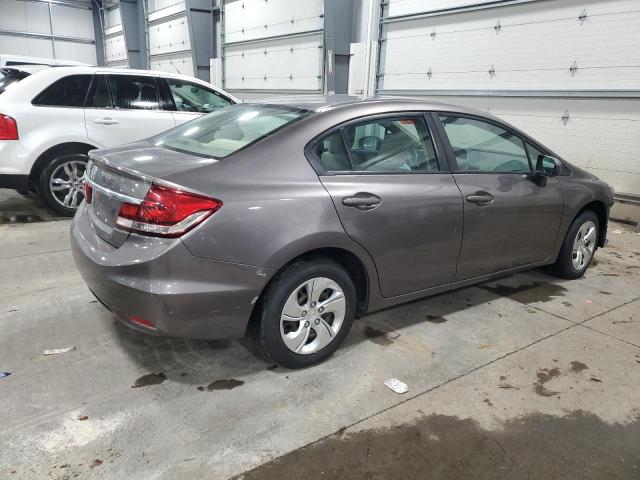 19XFB2F59FE101654 - 2015 HONDA CIVIC LX GRAY photo 3