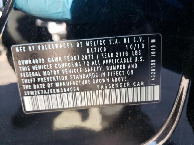 3VW2K7AJ6EM384094 - 2014 VOLKSWAGEN JETTA BASE BLACK photo 13