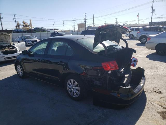 3VW2K7AJ6EM384094 - 2014 VOLKSWAGEN JETTA BASE BLACK photo 2