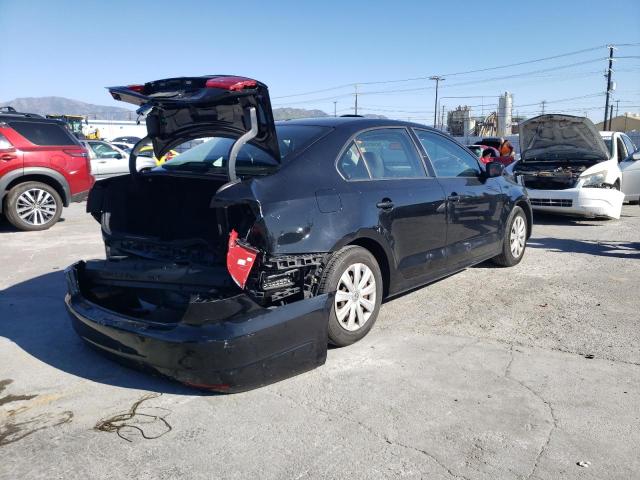 3VW2K7AJ6EM384094 - 2014 VOLKSWAGEN JETTA BASE BLACK photo 3