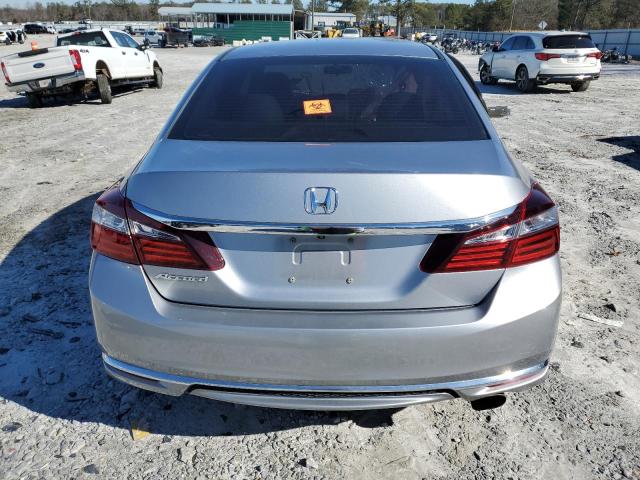 1HGCR2F38HA300604 - 2017 HONDA ACCORD LX SILVER photo 6