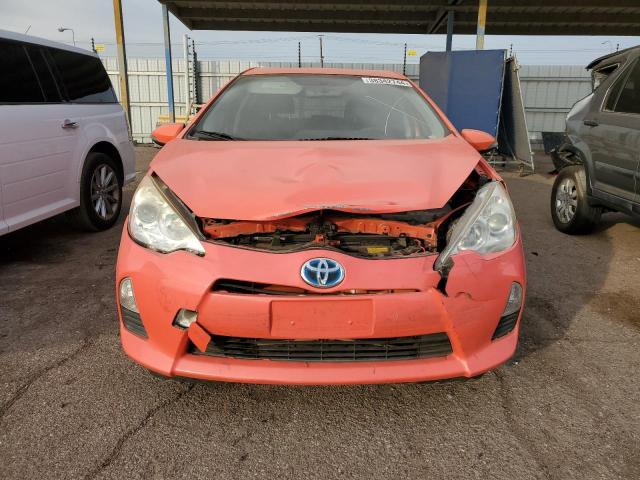 JTDKDTB34E1066607 - 2014 TOYOTA PRIUS C ORANGE photo 5